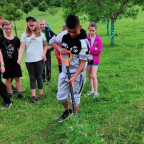 Projektový den 5.třídy na farmě Bílý mrak